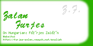 zalan furjes business card